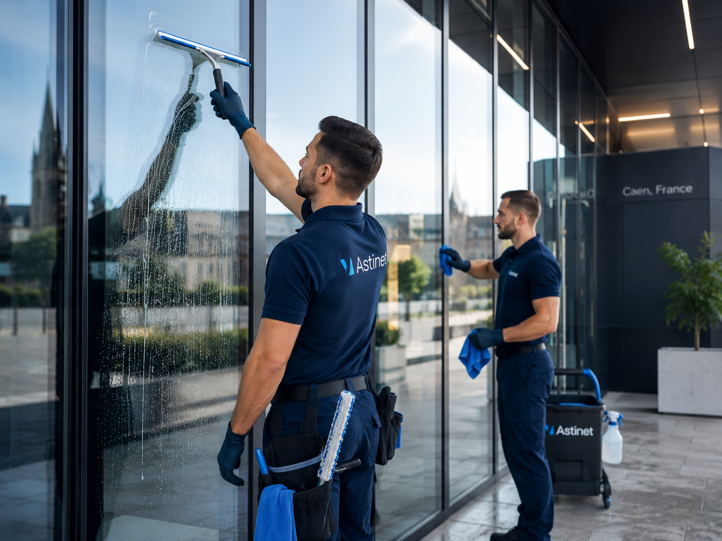 Nettoyage de vitre à Caen pour professionnels et particuliers