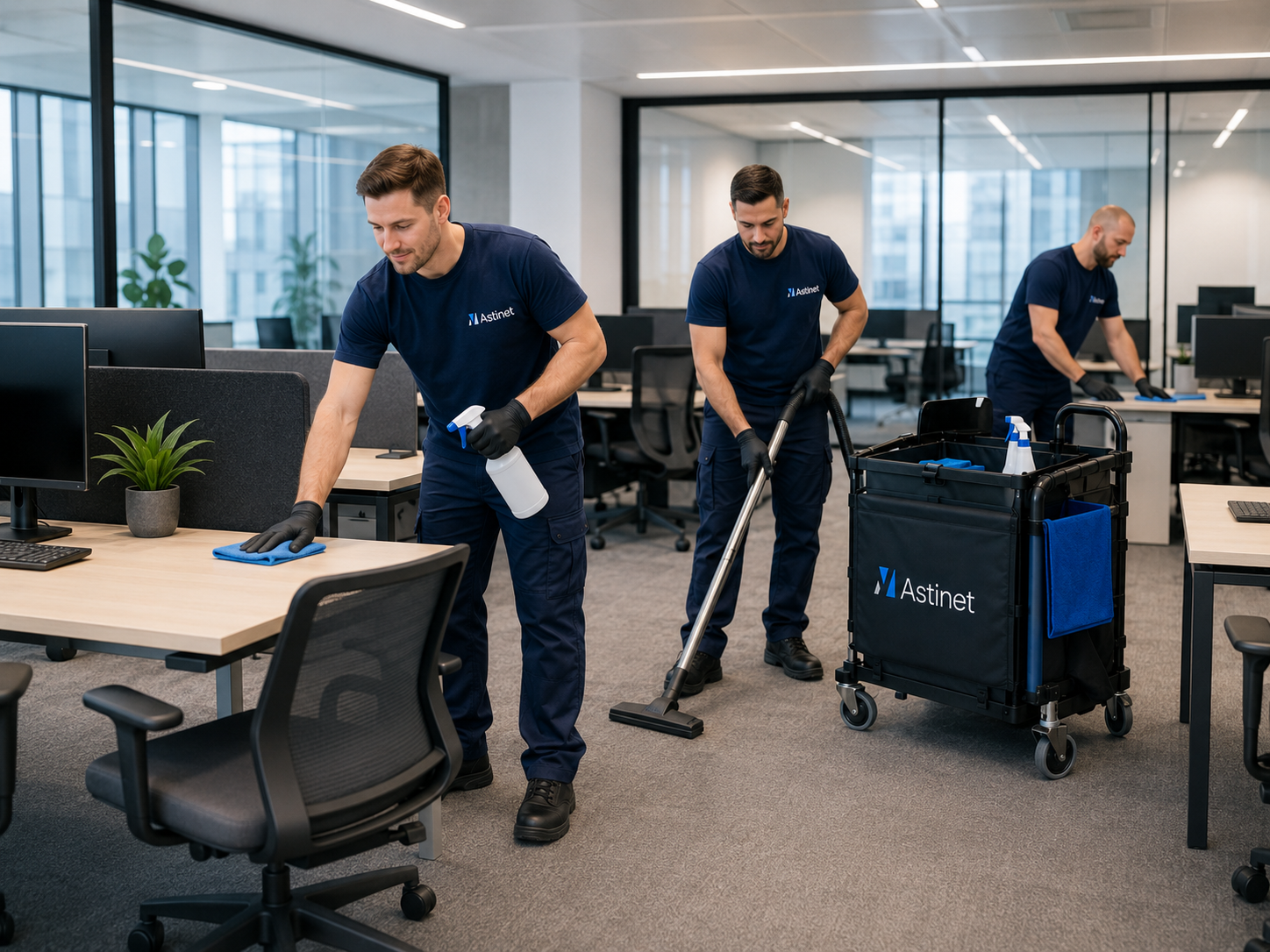 Nettoyage de bureaux à Caen par Astinet